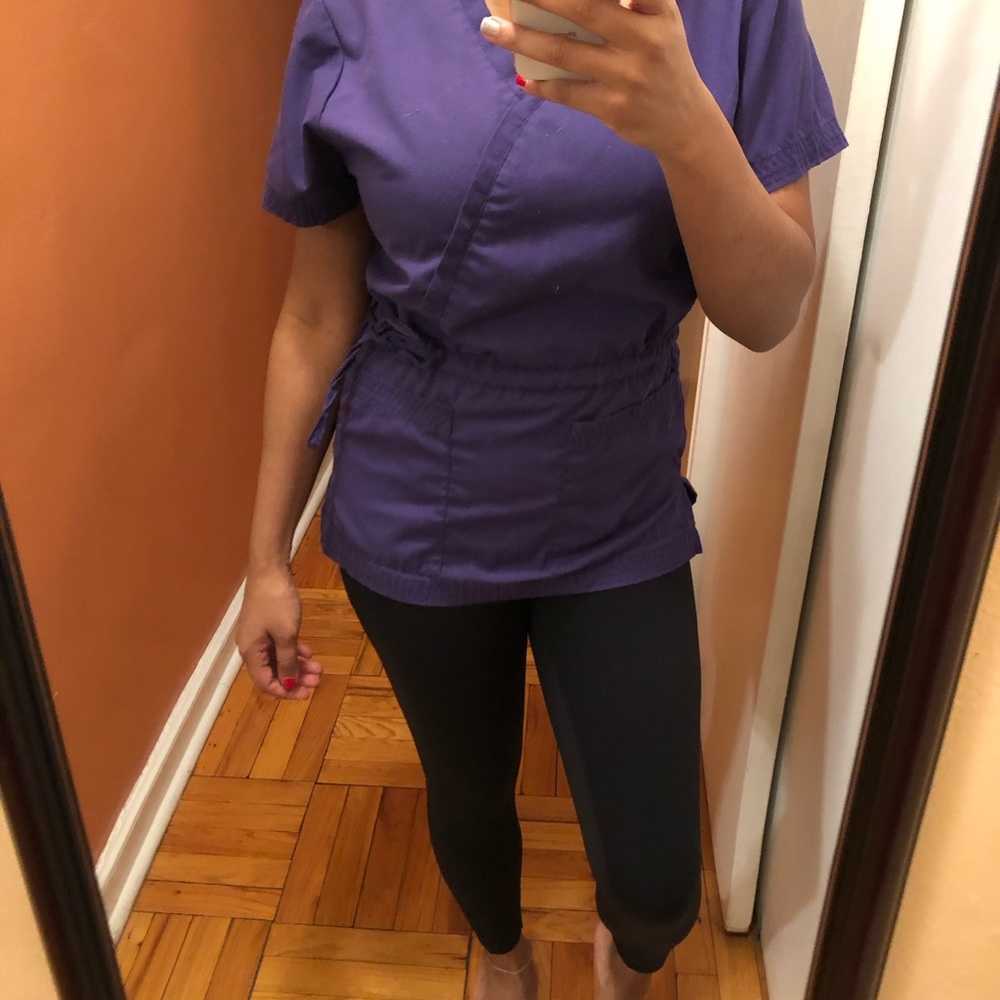 Purple scrub top